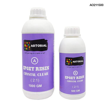 2:1 Epoxy Art Resin & Hardener Kit (1.5kg Total)